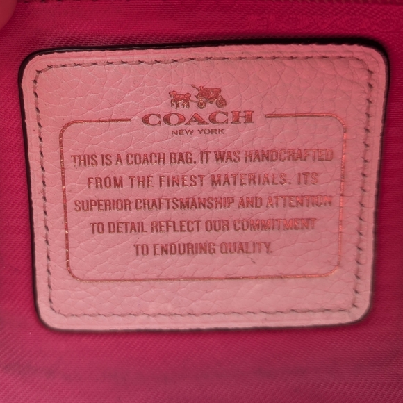 Coach Prarie Satchel Crossbody Bag Leather Floral Print Handbag - Picture 8 of 15